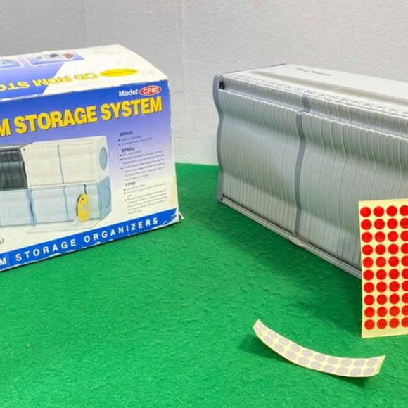 Cd rom storage system organizers, cd room pull serial, holds 60 cd roms - Picture 10 of 11